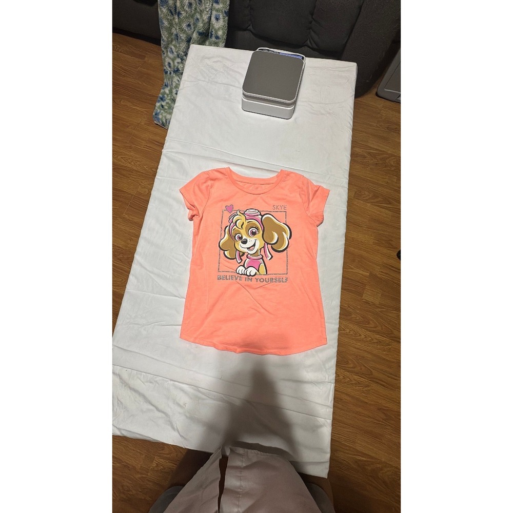 Jumping Beans Girls Paw Patrol Skye Believe In Yourself Peach T-Shirt Size 6X